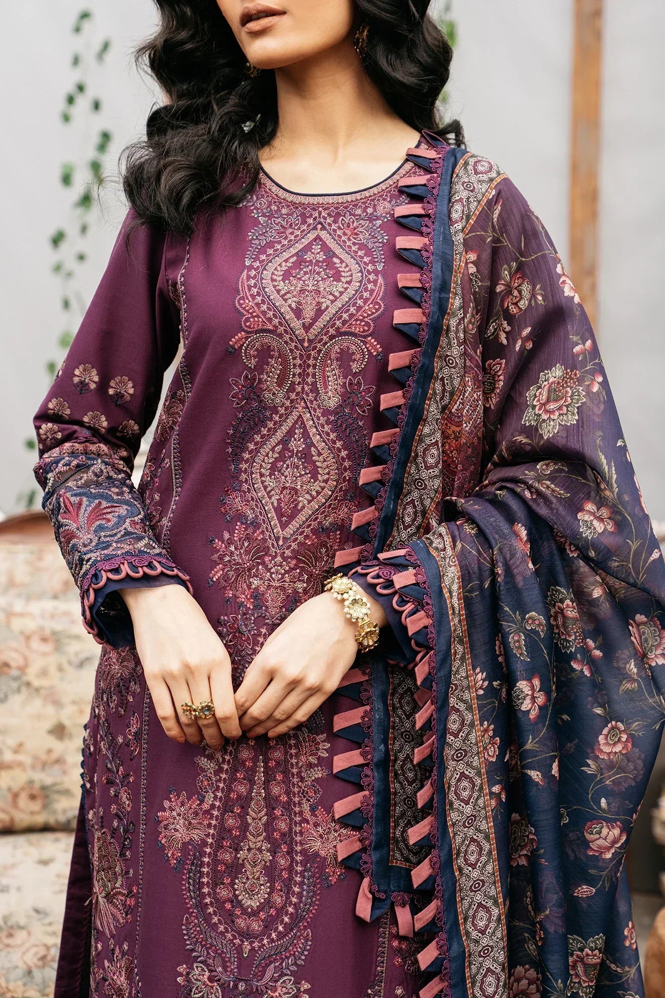 Ethnic | Rozana Collection SS 24 | E0406/203/520 - House Of Anaya
