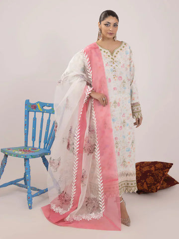 Ittehad | Faiza Faisal Rangeeli Lawn 24 | Nargis - House Of Anaya