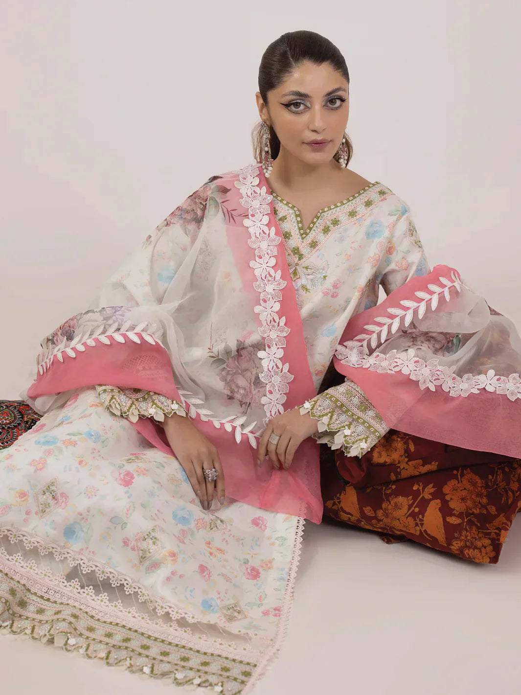 Ittehad | Faiza Faisal Rangeeli Lawn 24 | Nargis - House Of Anaya