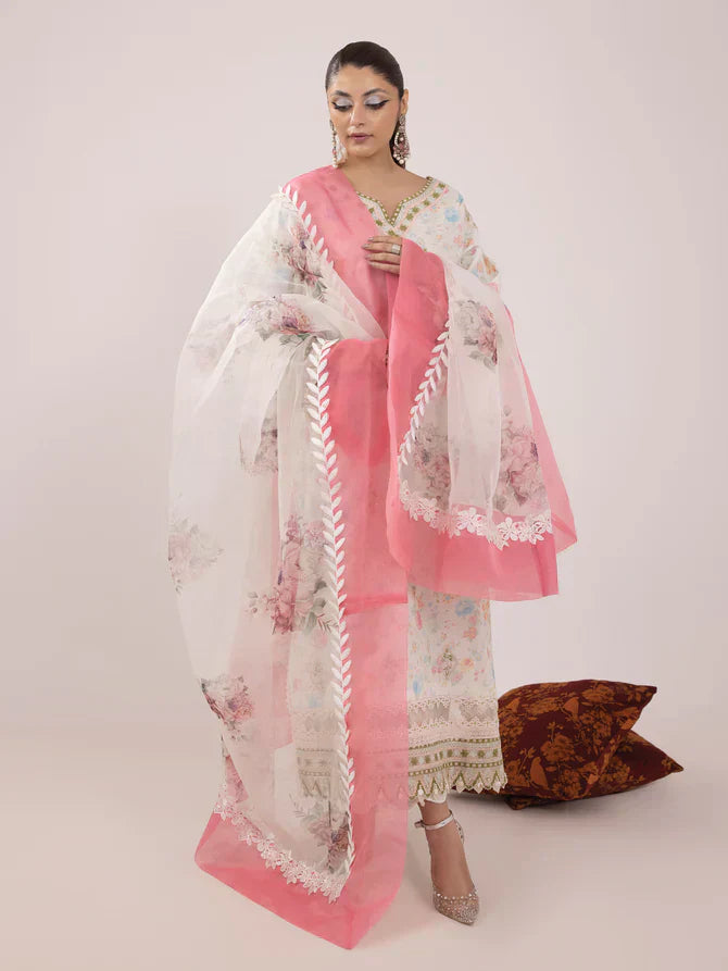 Ittehad | Faiza Faisal Rangeeli Lawn 24 | Nargis - House Of Anaya
