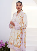 Farah Talib Aziz | Zaza Prints 24 | AMETHYST TRELLIS SHIRT AND DUPATTA