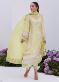 Farah Talib Aziz | Zaza Prints 24 | KELLY LIME SHIRT AND DUPATTA - House Of Anaya