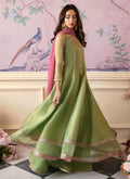 Farah Talib Aziz | Mayna Festive Luxe | ANISA APPLE GREEN - House Of Anaya