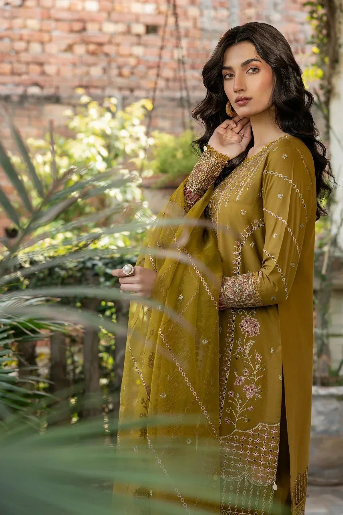 Farasha | Bahaar Embroidered Lawn | Summer Bloom - House Of Anaya