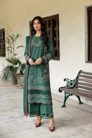 Farasha | Bahaar Embroidered Lawn | Azure Grace - House Of Anaya