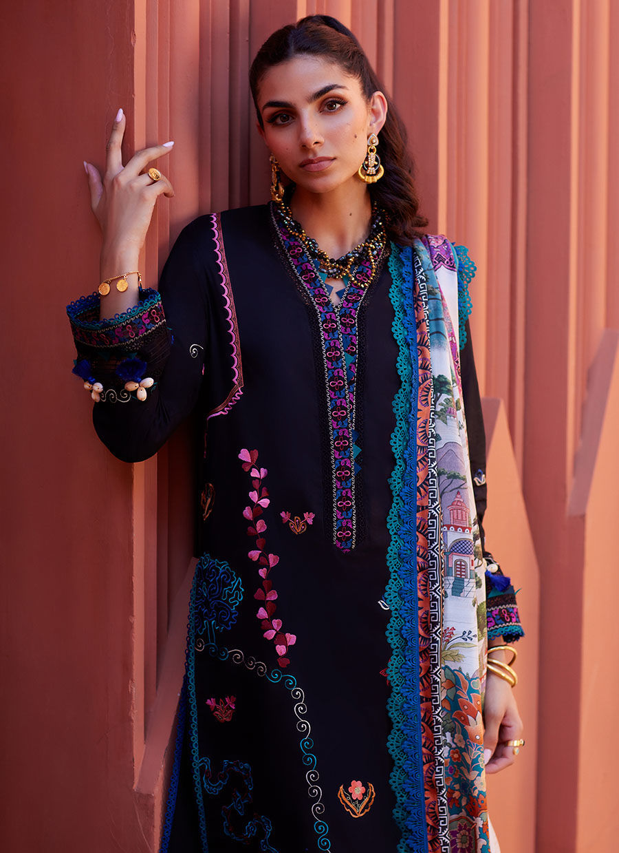 Farah Talib Aziz | Suay Lawn 24 | ILARIA Black - House Of Anaya