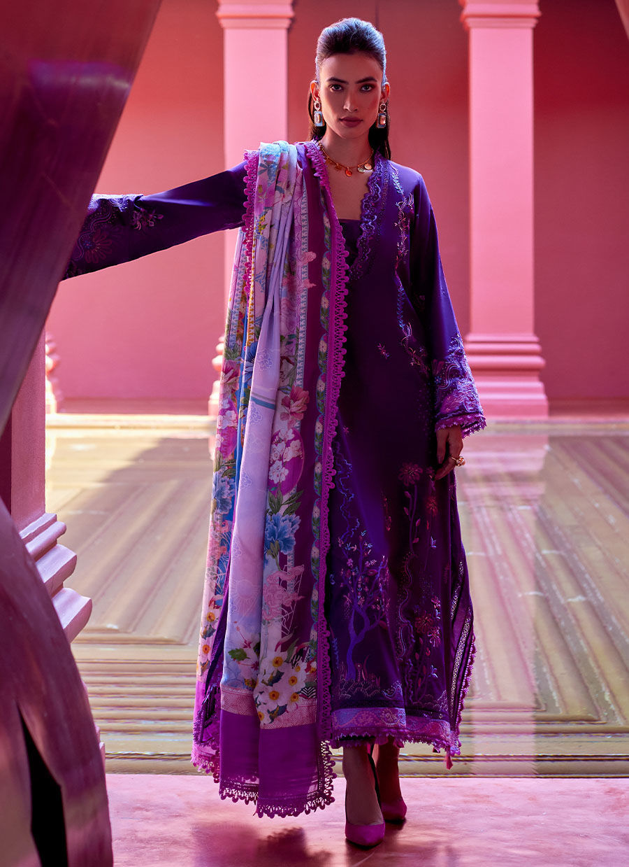 Farah Talib Aziz | Suay Lawn 24 | YURI PURPLE - House Of Anaya