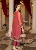 Strawberry | Rimjhim Chiffon Collection | FLS-RJ-003 - House of Zarish