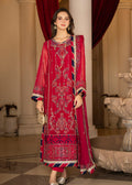 Strawberry | Rimjhim Chiffon Collection | FLS-RJ-007 - House of Zarish