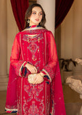 Strawberry | Rimjhim Chiffon Collection | FLS-RJ-007 - House of Zarish