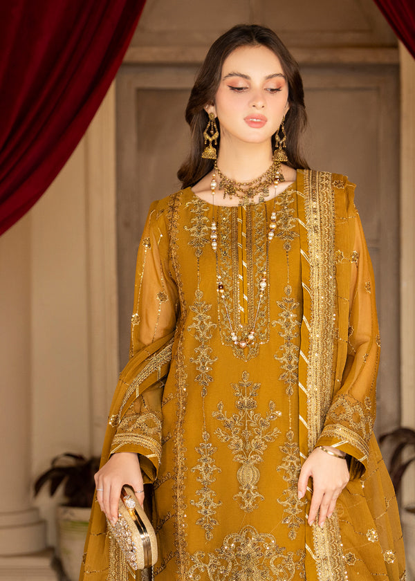 Strawberry | Rimjhim Chiffon Collection | FLS-RJ-009 - House of Zarish