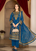 Strawberry | Rimjhim Chiffon Collection | FLS-RJ-010 - House of Zarish