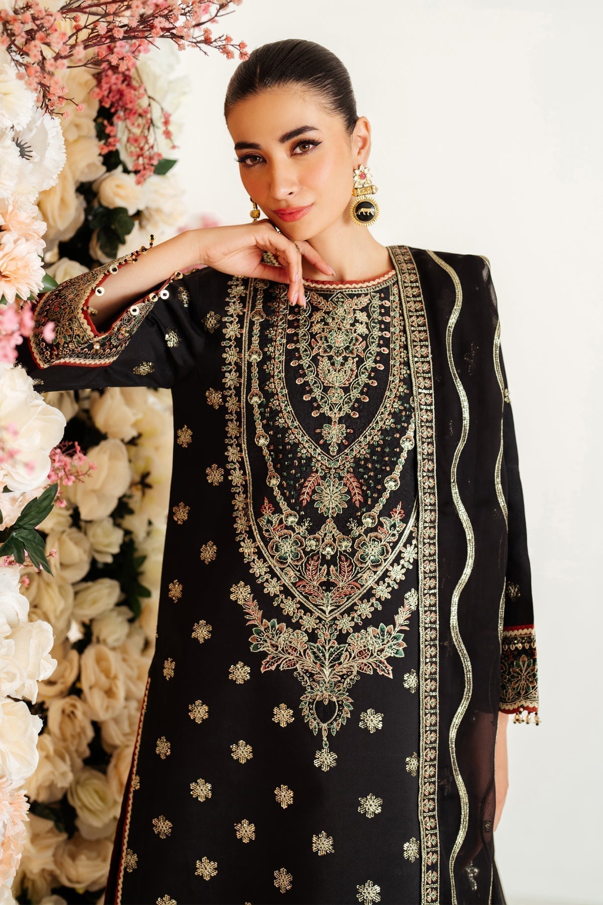 Alizeh | Luxury Raw Silk | AF-RS-07-GALE - House Of Anaya