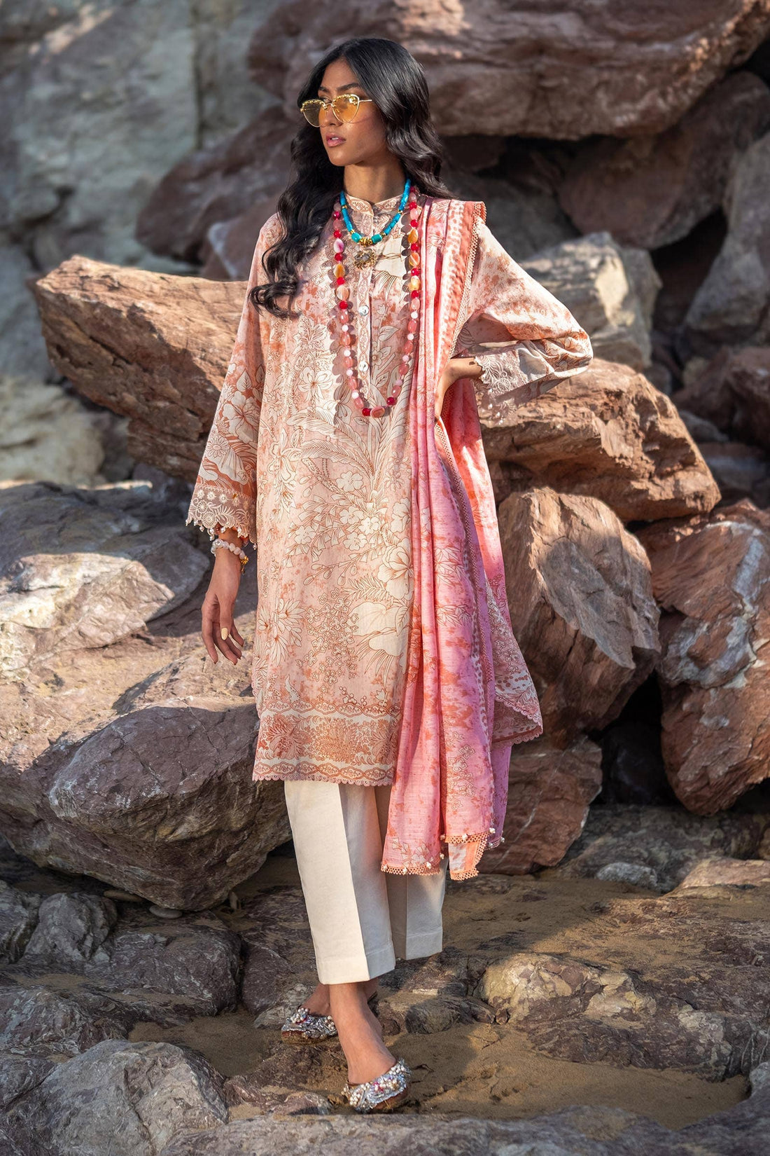 Sana Safinaz | Mahay Spring 24 | H241-009B-2DD - House Of Anaya