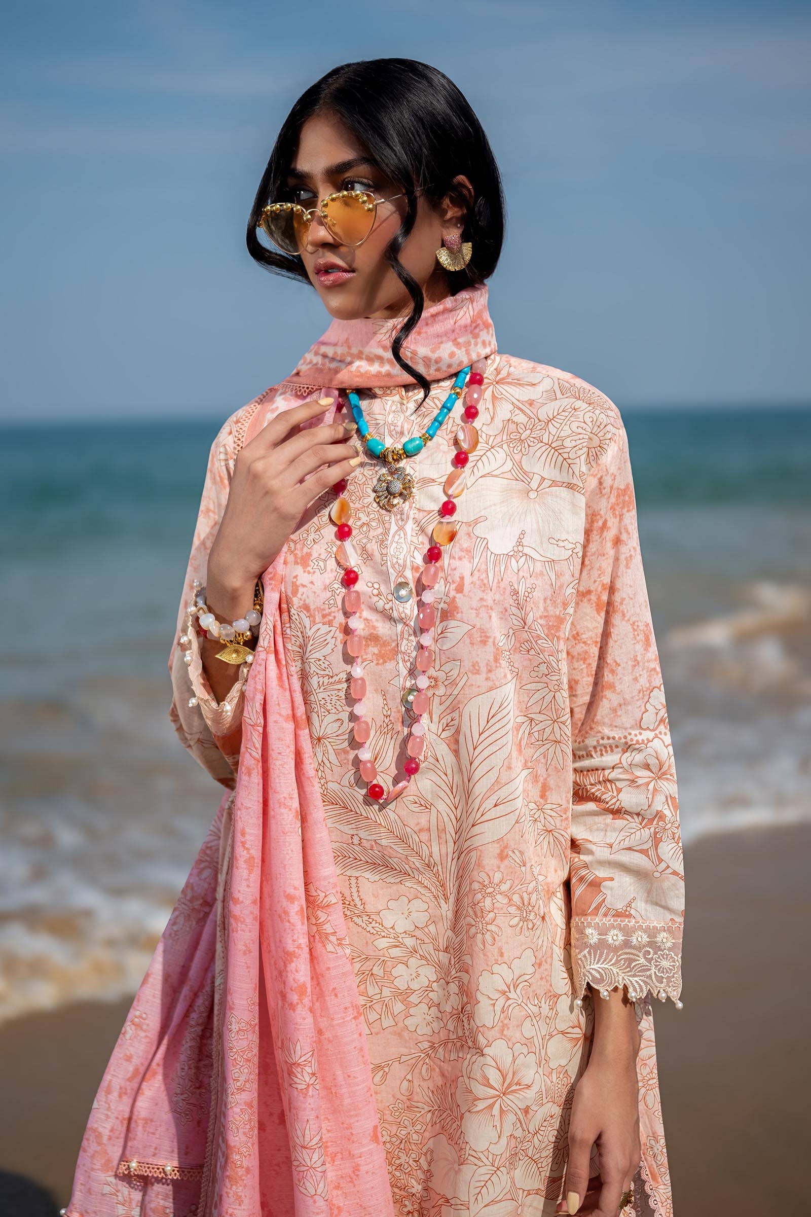 Sana Safinaz | Mahay Spring 24 | H241-009B-2DD - House Of Anaya
