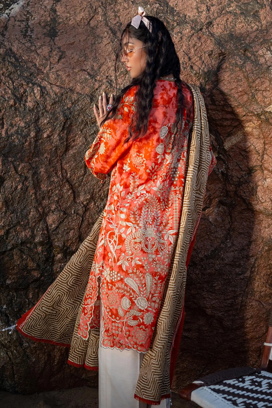 Sana Safinaz | Mahay Spring 24 | H241-018A-2BG - House Of Anaya