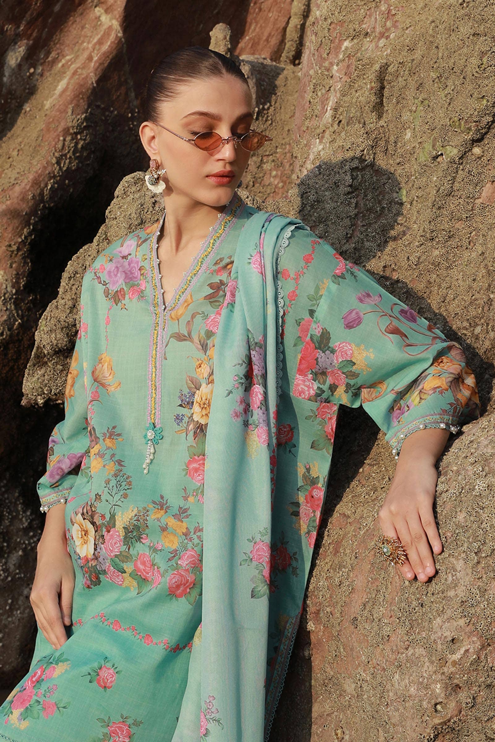 Sana Safinaz | Mahay Spring 24 | H241-026B-3CS - House Of Anaya