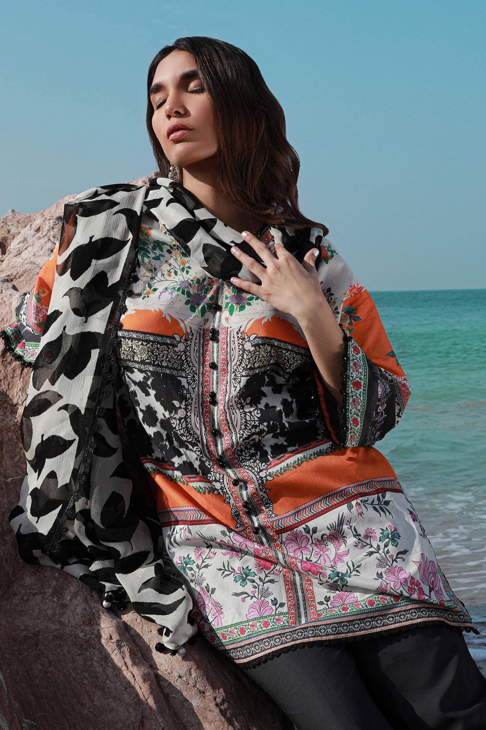 Sana Safinaz | Mahay Spring 24 | H241-027B-2I - House Of Anaya