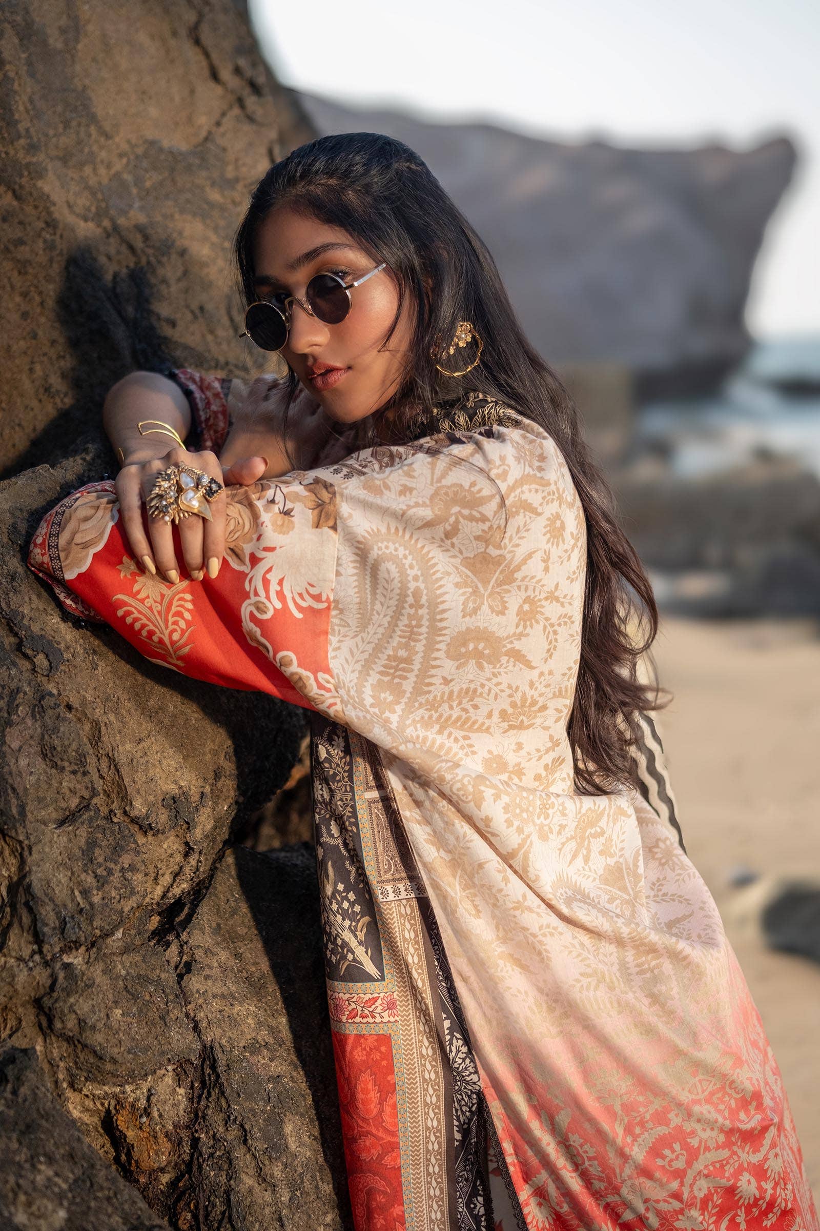Sana Safinaz | Mahay Spring 24 | H241-028A-2BG - House Of Anaya