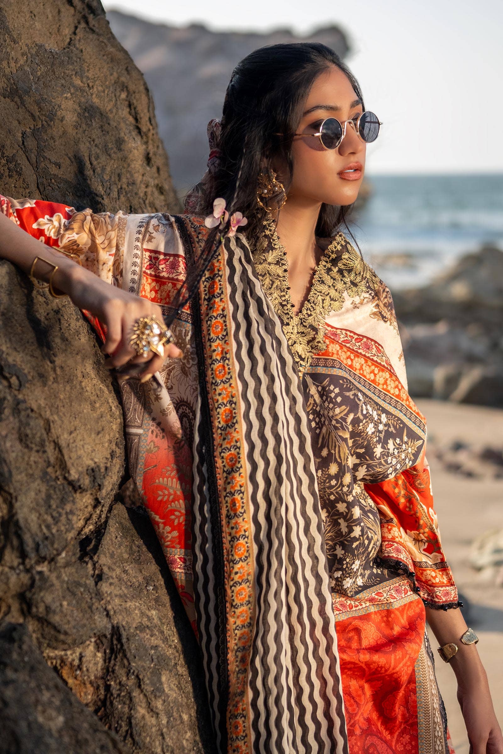 Sana Safinaz | Mahay Spring 24 | H241-028A-2BG - House Of Anaya