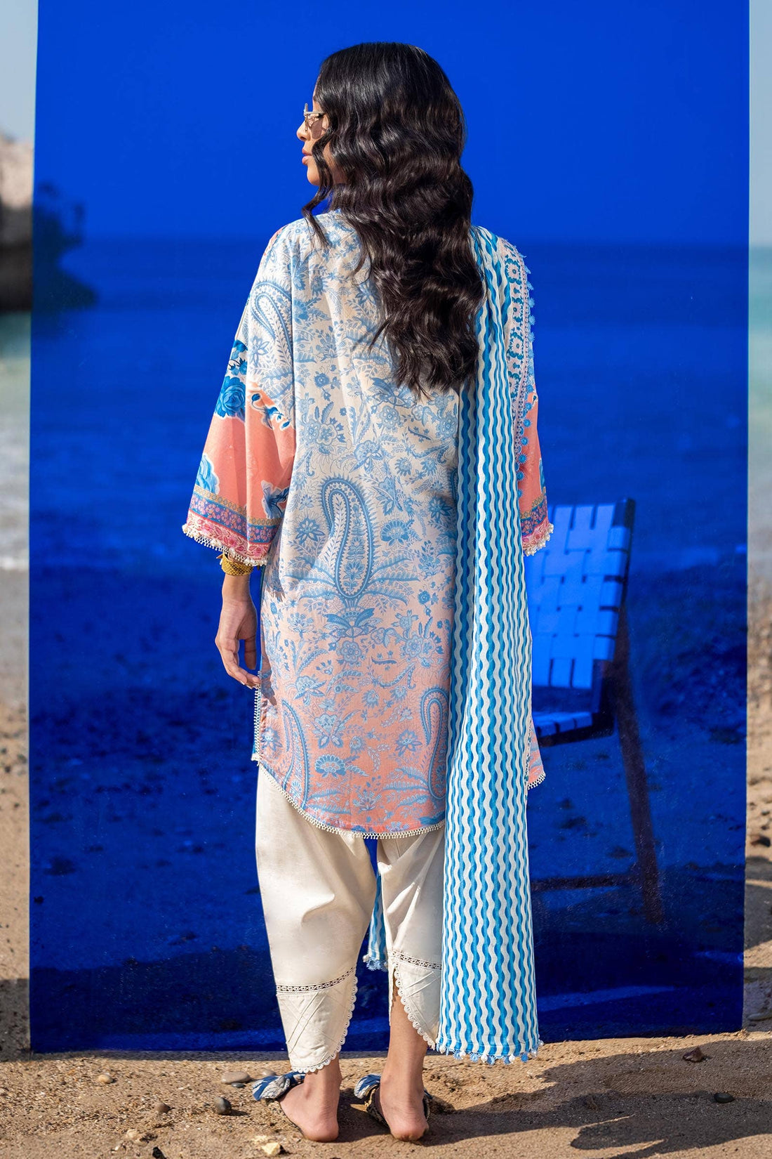 Sana Safinaz | Mahay Spring 24 | H241-028B-2BG - House Of Anaya