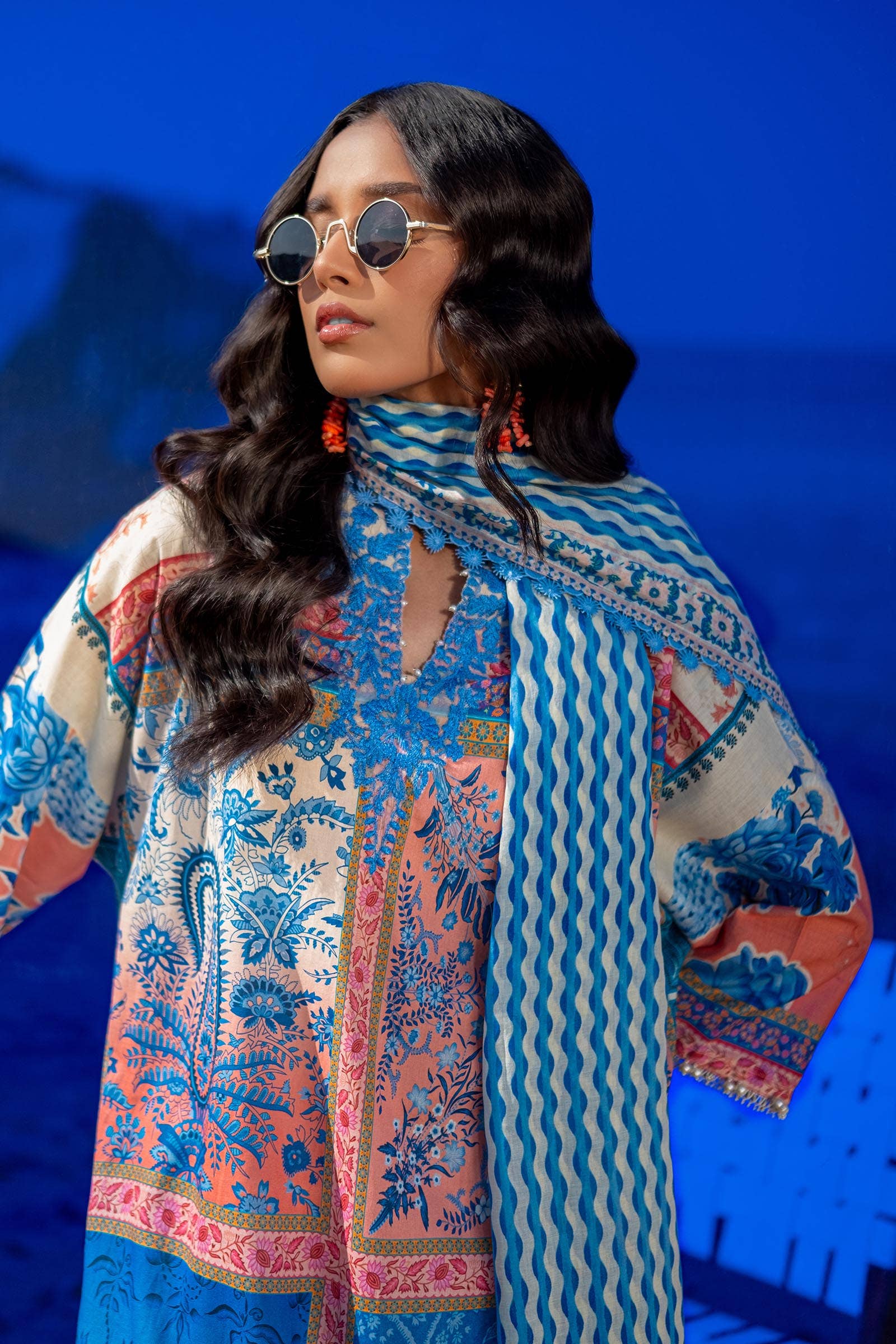 Sana Safinaz | Mahay Spring 24 | H241-028B-2BG - House Of Anaya
