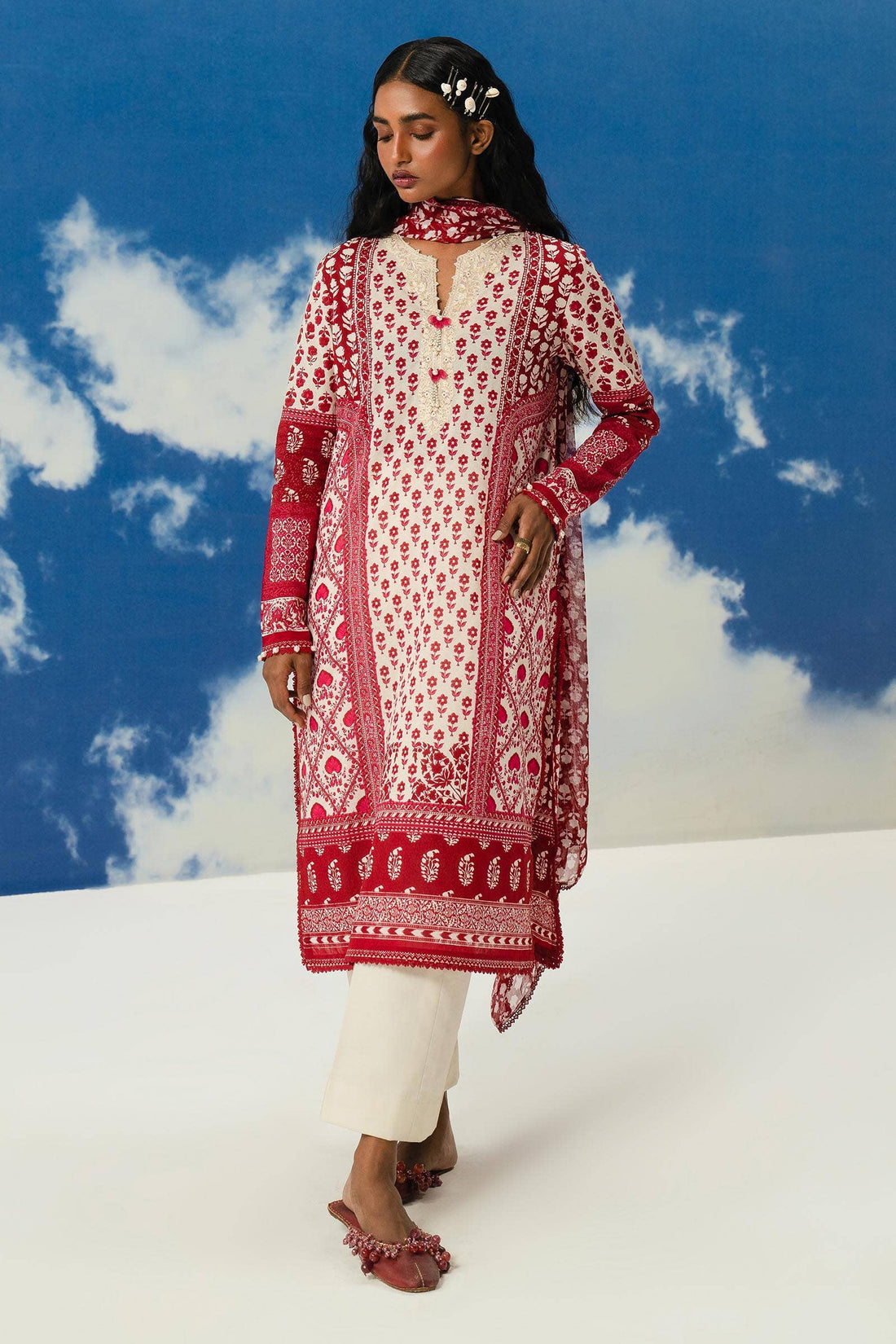 Sana Safinaz | Mahay Summer Lawn 24 | S-44 - House Of Anaya