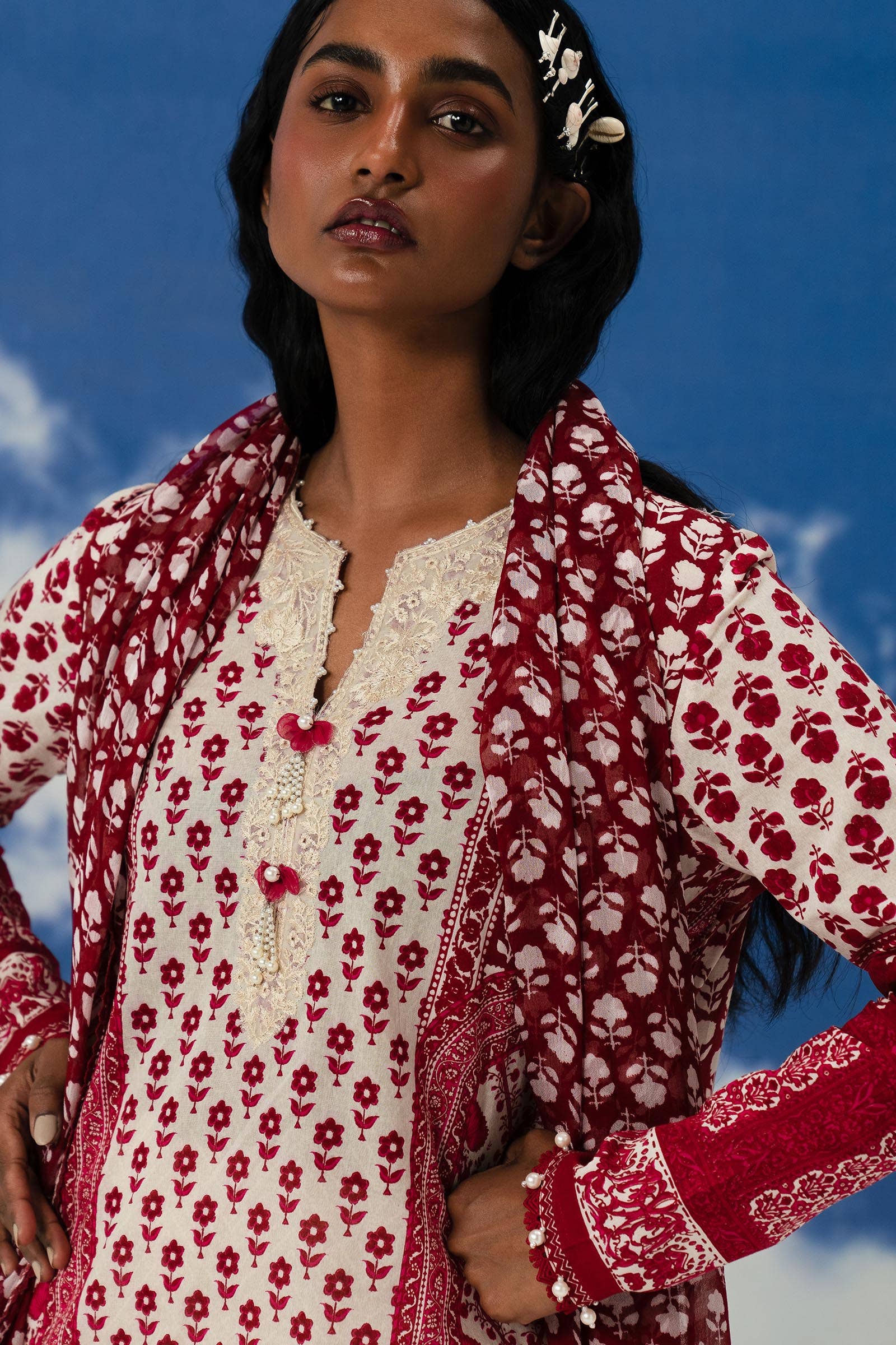 Sana Safinaz | Mahay Summer Lawn 24 | S-44 - House Of Anaya