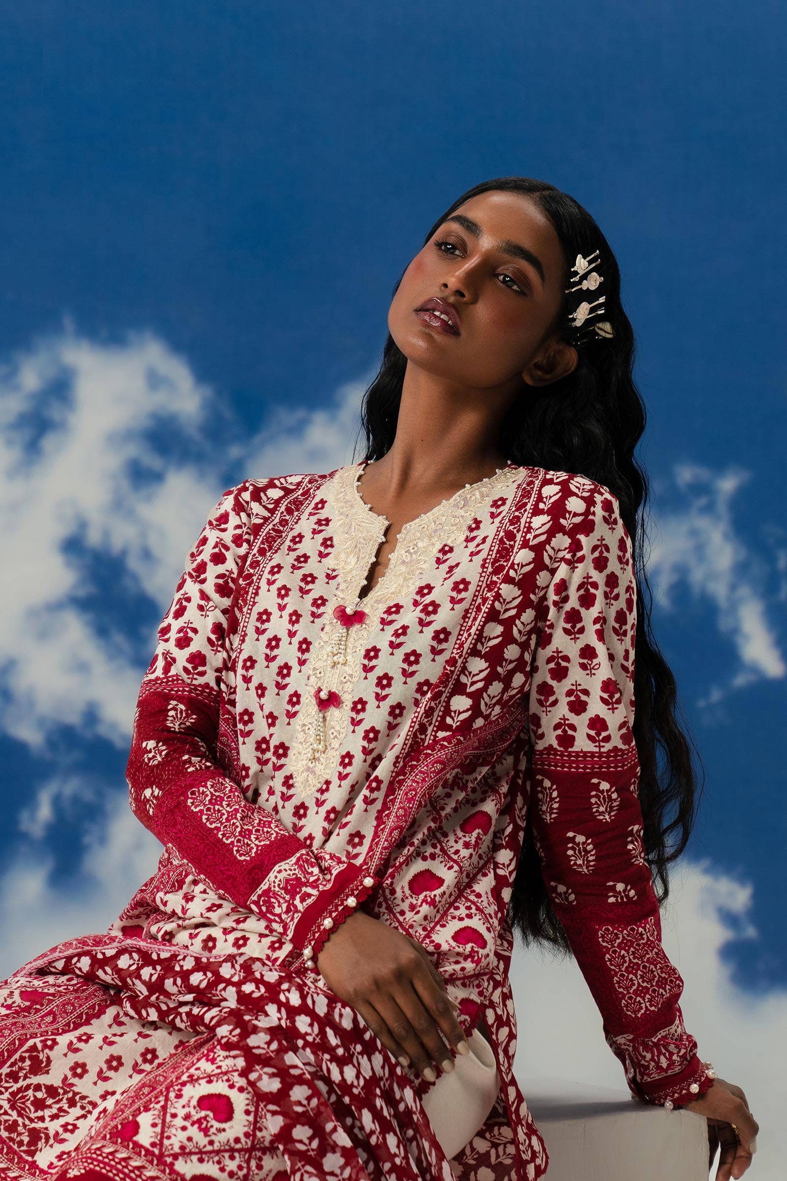Sana Safinaz | Mahay Summer Lawn 24 | S-44 - House Of Anaya
