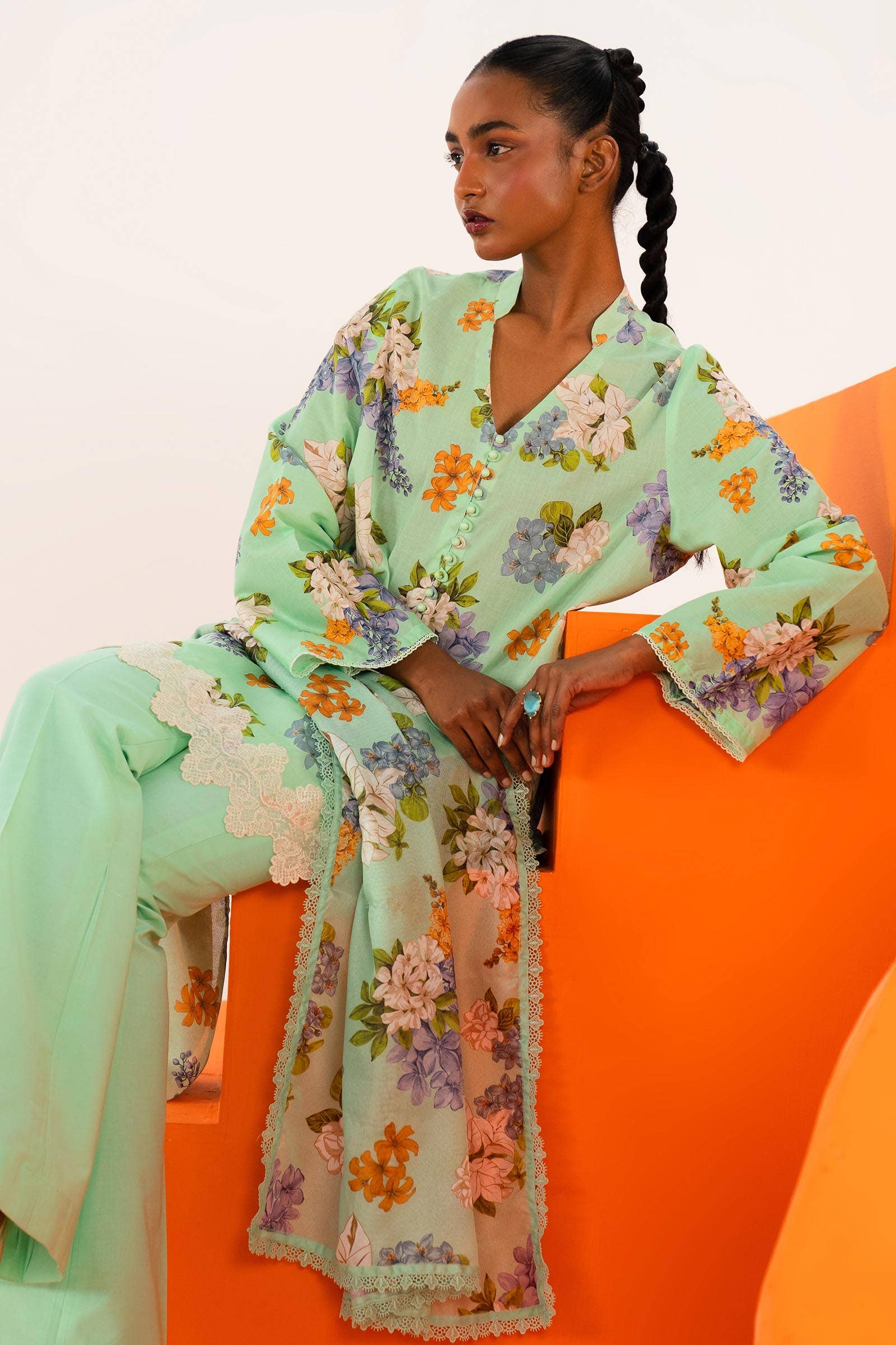 Sana Safinaz | Mahay Summer Lawn 24 | S-34 - House Of Anaya