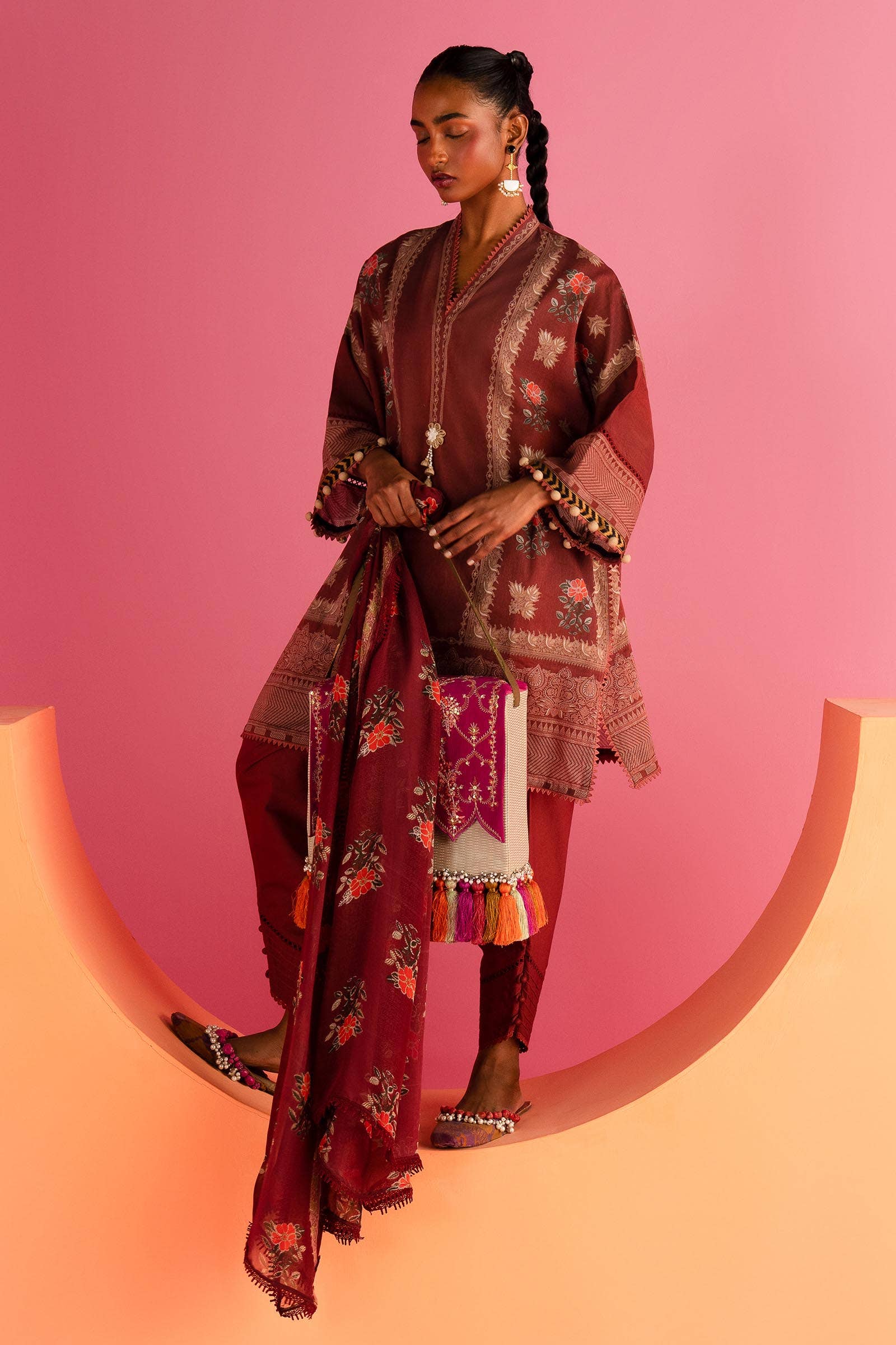 Sana Safinaz | Mahay Summer Lawn 24 | S-22 - House Of Anaya