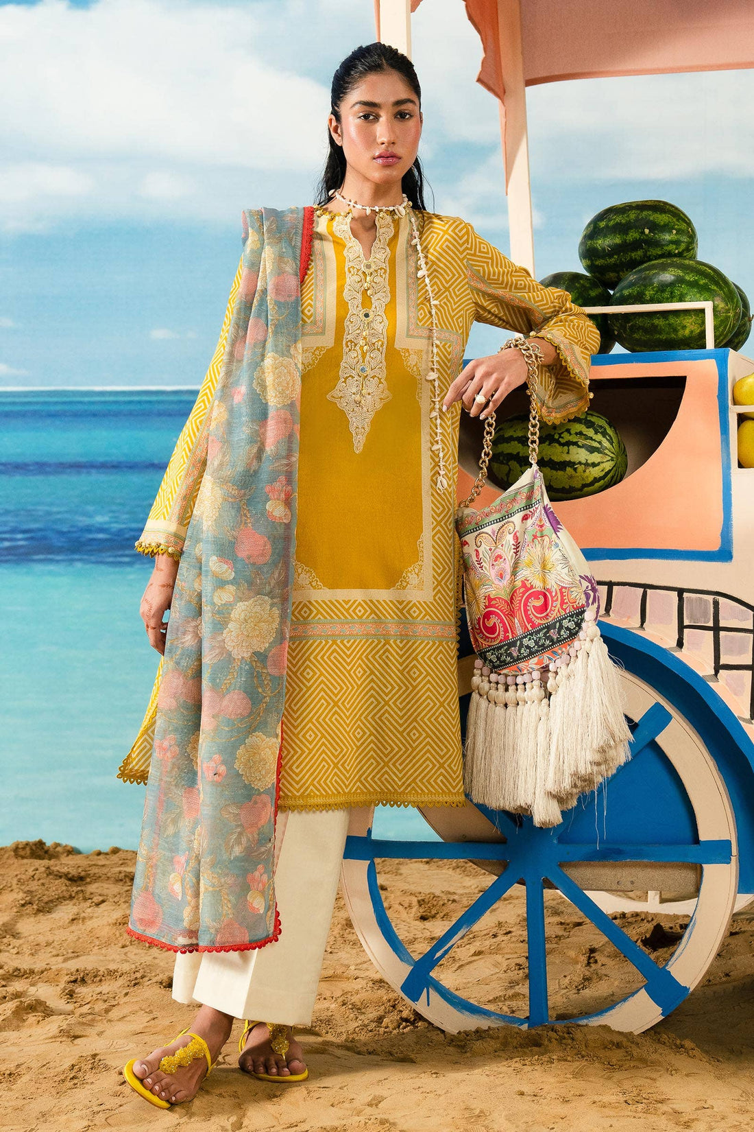 Sana Safinaz | Mahay Summer Lawn 24 | S-18 - House Of Anaya