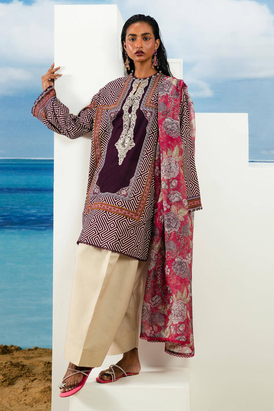 Sana Safinaz | Mahay Summer Lawn 24 | S-17 - House Of Anaya