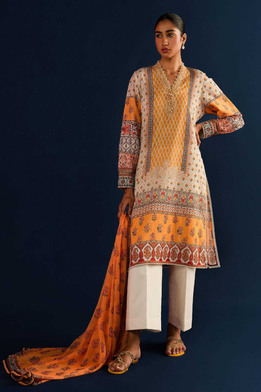 Sana Safinaz | Mahay Summer Lawn 24 | S-11 - House Of Anaya