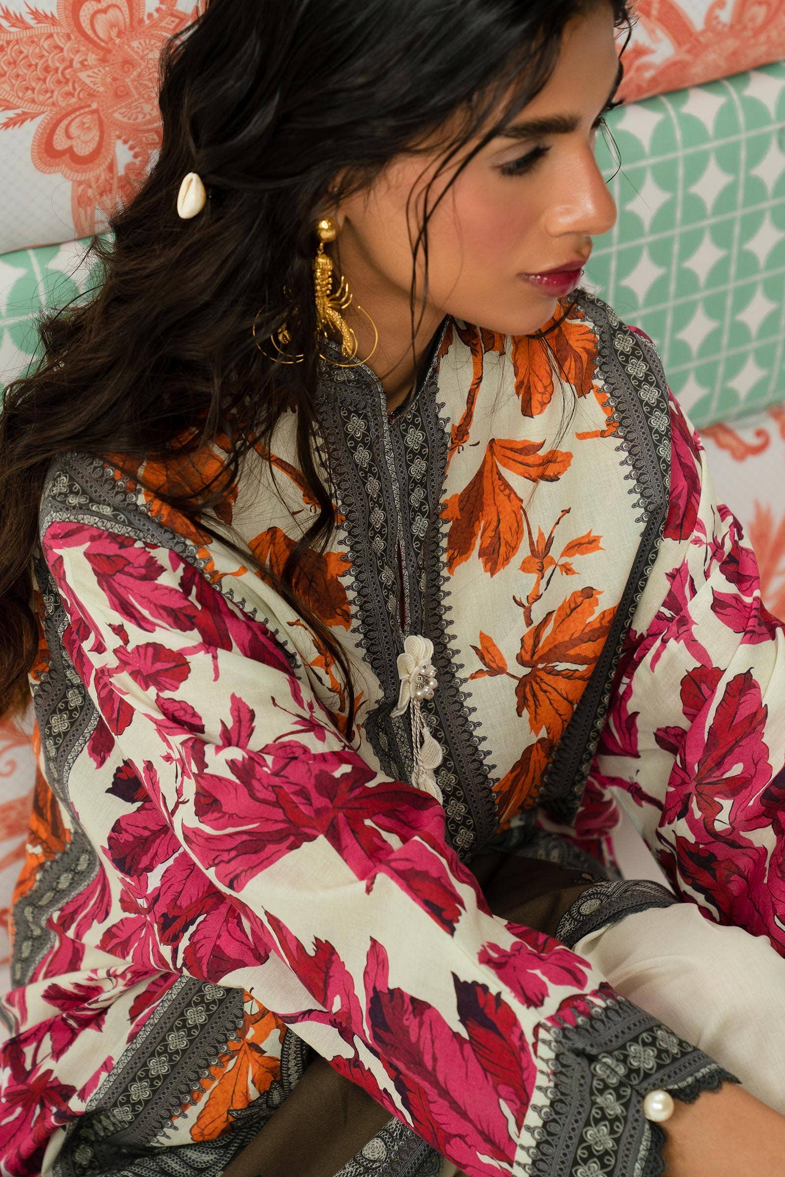 Sana Safinaz | Mahay Summer Lawn 24 | S-10 - House Of Anaya