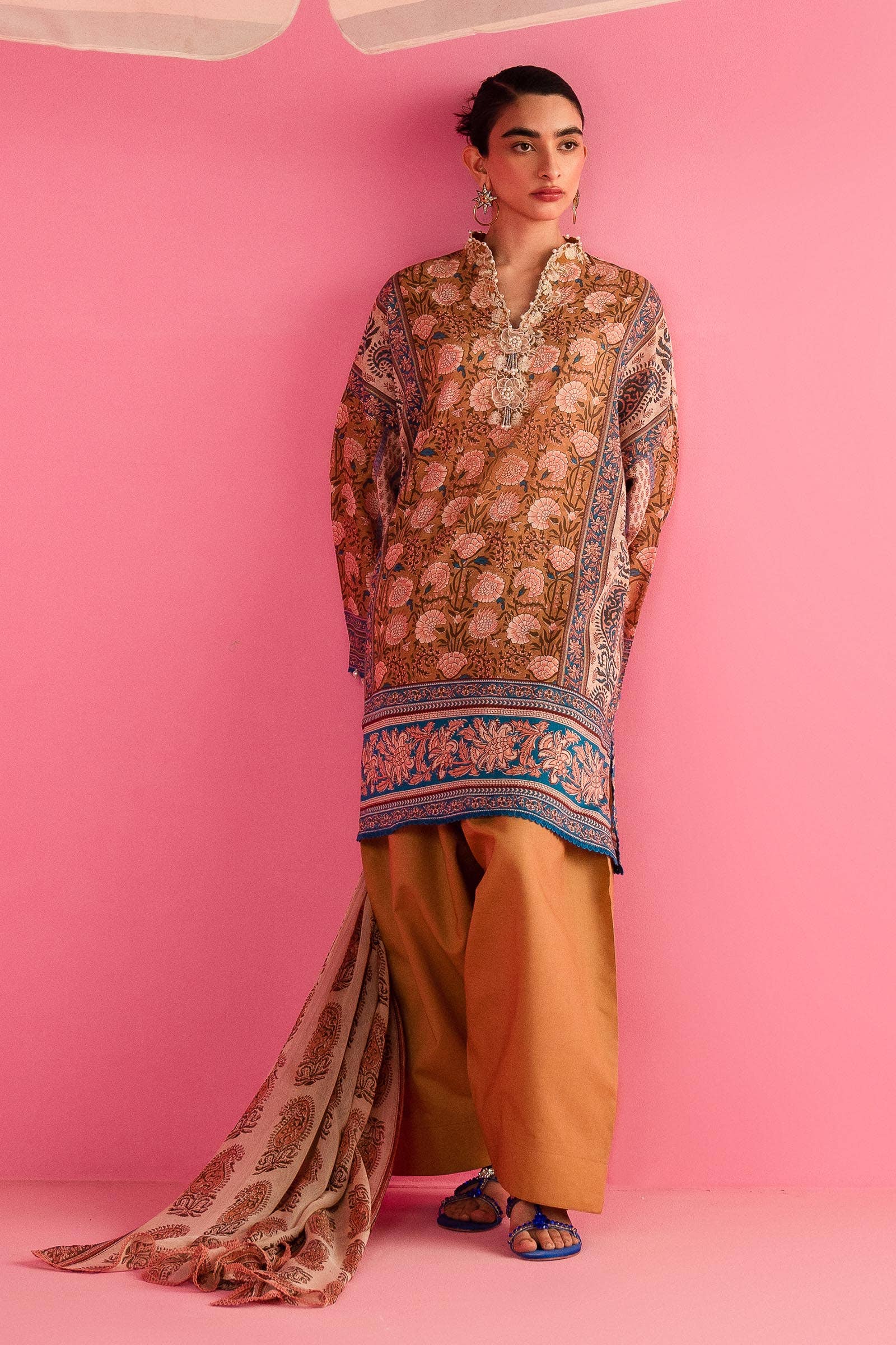 Sana Safinaz | Mahay Summer Lawn 24 | S-03 - House Of Anaya