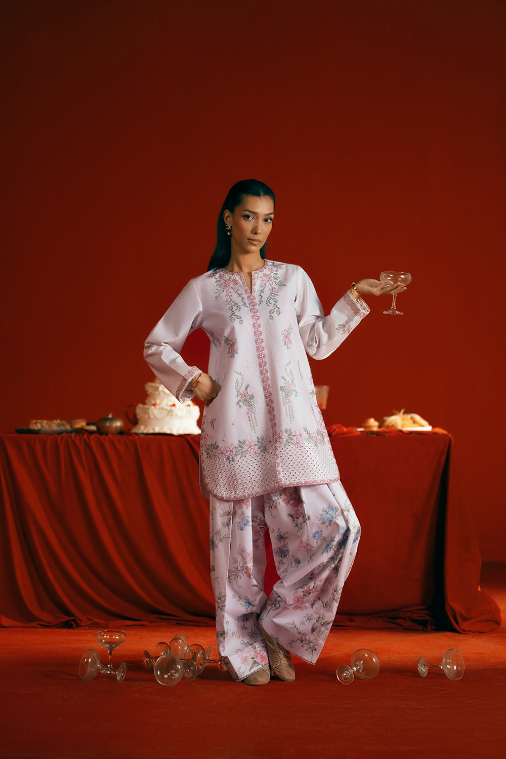 Saira Rizwan | Joolie Co ords |JOOLIE WHITE - JBP25-07