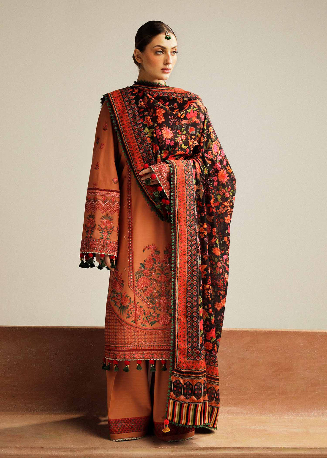 Hussain Rehar | Winter Shawl Khaddar 23 | Dusky - House Of Anaya