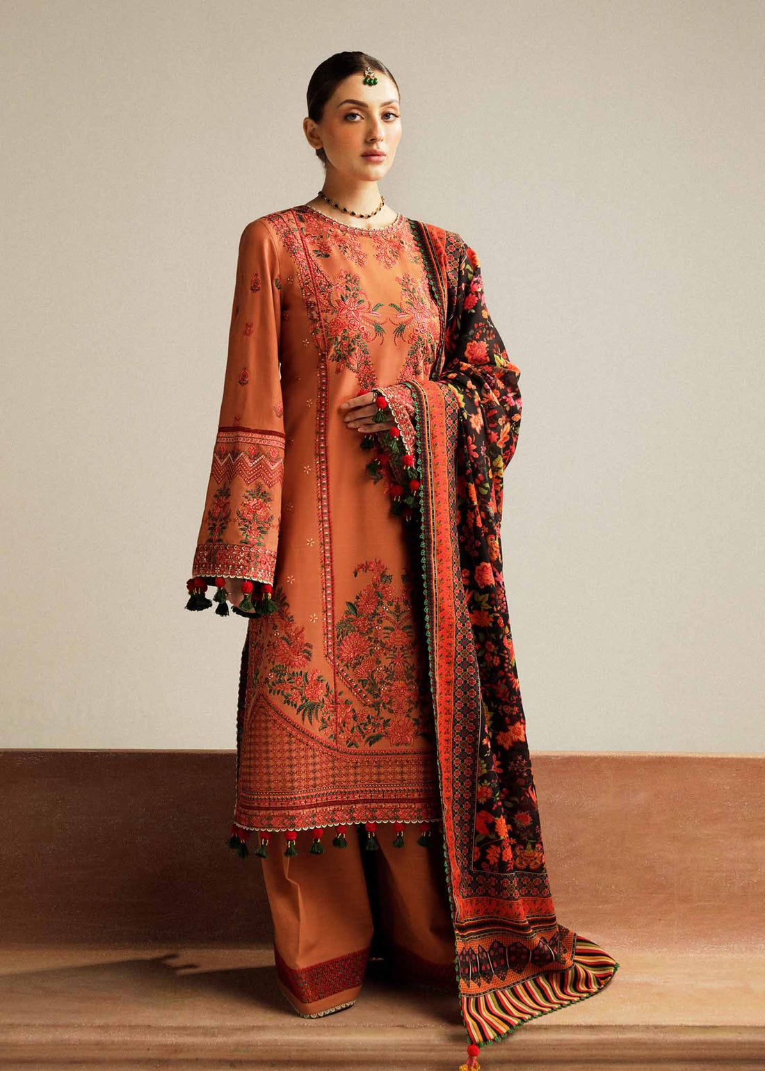Hussain Rehar | Winter Shawl Khaddar 23 | Dusky - House Of Anaya