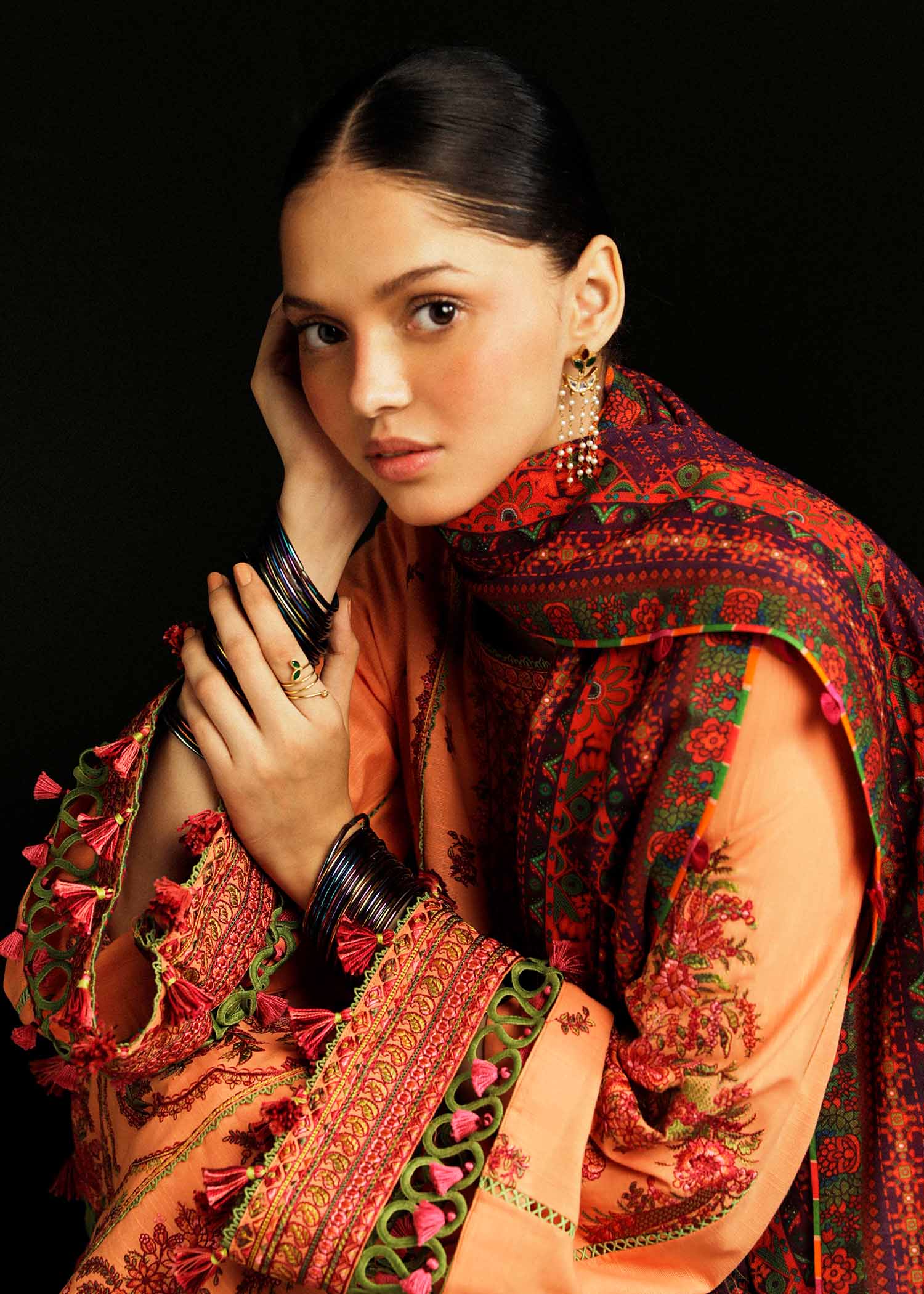 Hussain Rehar | Winter Shawl Khaddar 23 | Sunrise - House Of Anaya