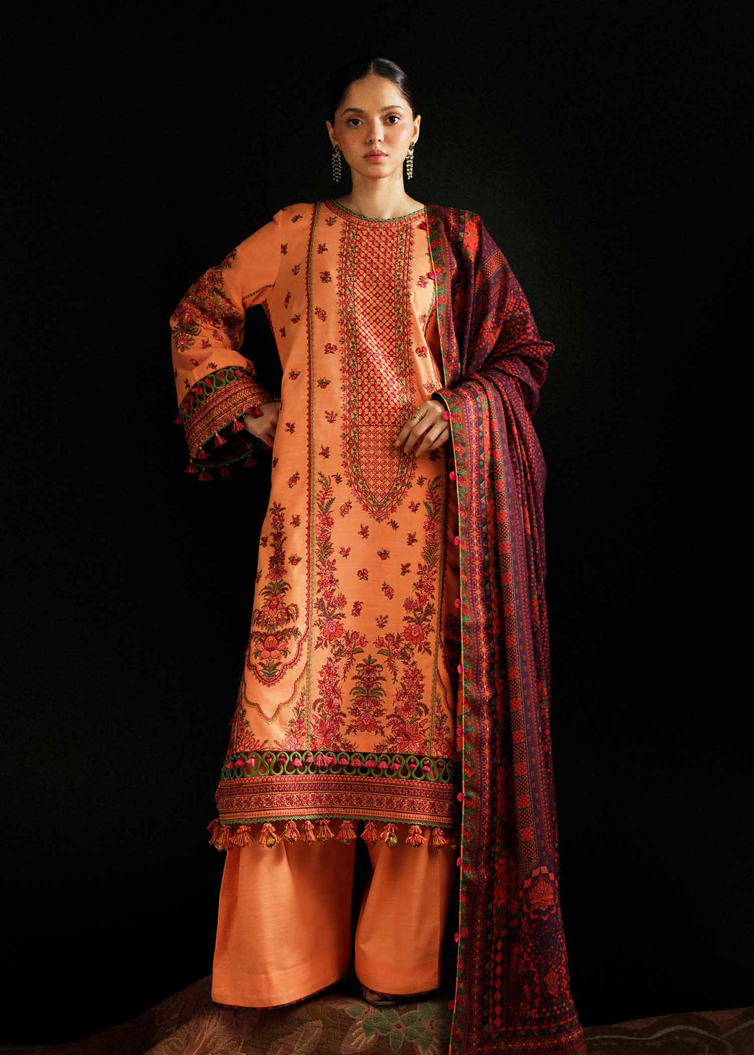 Hussain Rehar | Winter Shawl Khaddar 23 | Sunrise - House Of Anaya