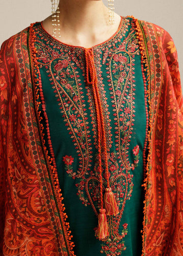 Hussain Rehar | Winter Shawl Khaddar 23 | Marjaan - House Of Anaya