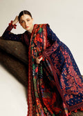Hussain Rehar | Winter Shawl Khaddar 23 | Cerulean - House Of Anaya
