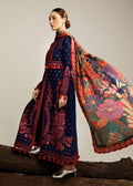 Hussain Rehar | Winter Shawl Khaddar 23 | Cerulean - House Of Anaya