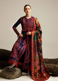 Hussain Rehar | Winter Shawl Khaddar 23 | Cerulean - House Of Anaya