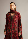 Hussain Rehar | Winter Shawl Khaddar 23 | Ruby - House Of Anaya
