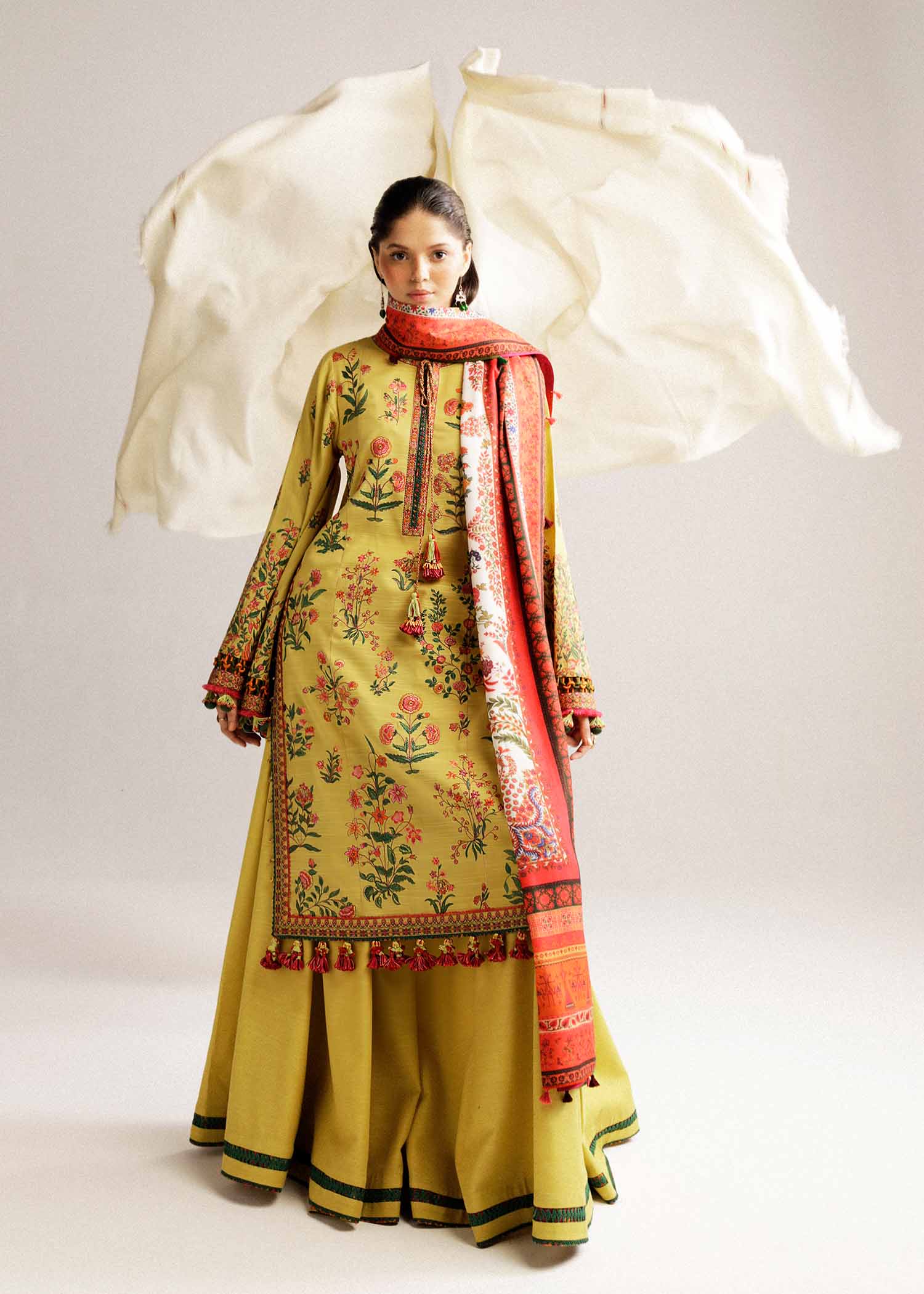 Hussain Rehar | Winter Shawl Khaddar 23 | Ember - House Of Anaya