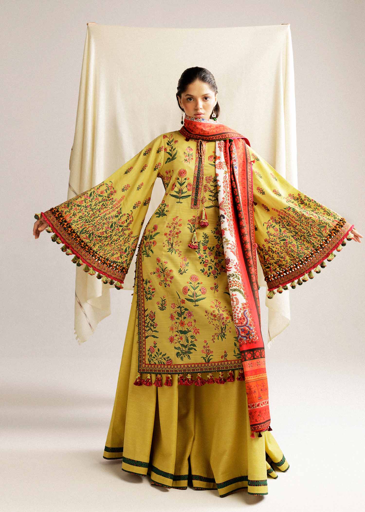 Hussain Rehar | Winter Shawl Khaddar 23 | Ember - House Of Anaya