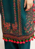 Hussain Rehar | Winter Shawl Khaddar 23 | Teal - House Of Anaya