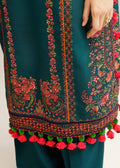 Hussain Rehar | Winter Shawl Khaddar 23 | Teal - House Of Anaya